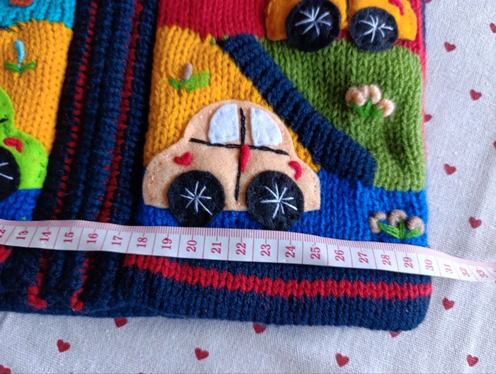🌈 Handmade embroidered baby hoodie – 1 year old 🌞🚗 - photo numéro 8