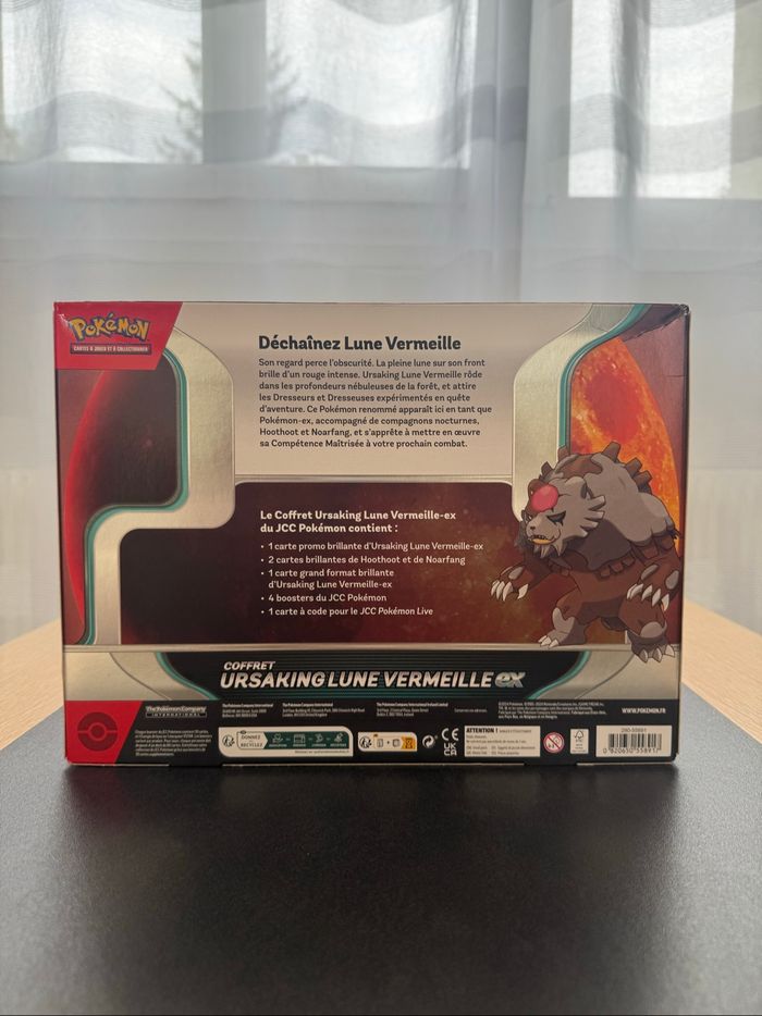 Pokémon Coffret Ursaking Lune Vermeille ex Neuf Français - photo numéro 2