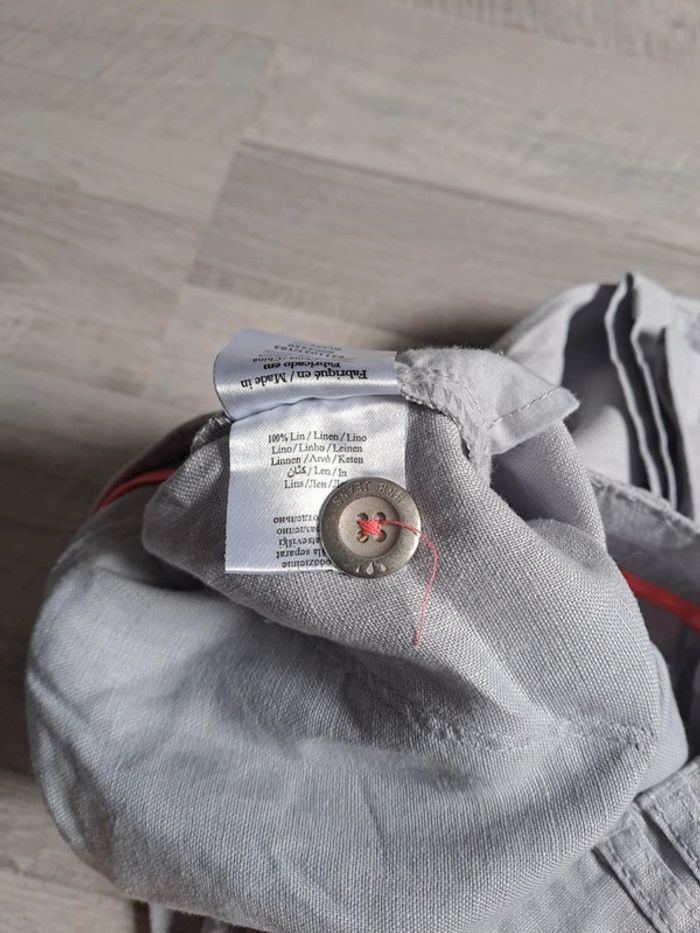 Pantalon détente bonobo taille 38 lin gris clair - photo numéro 10