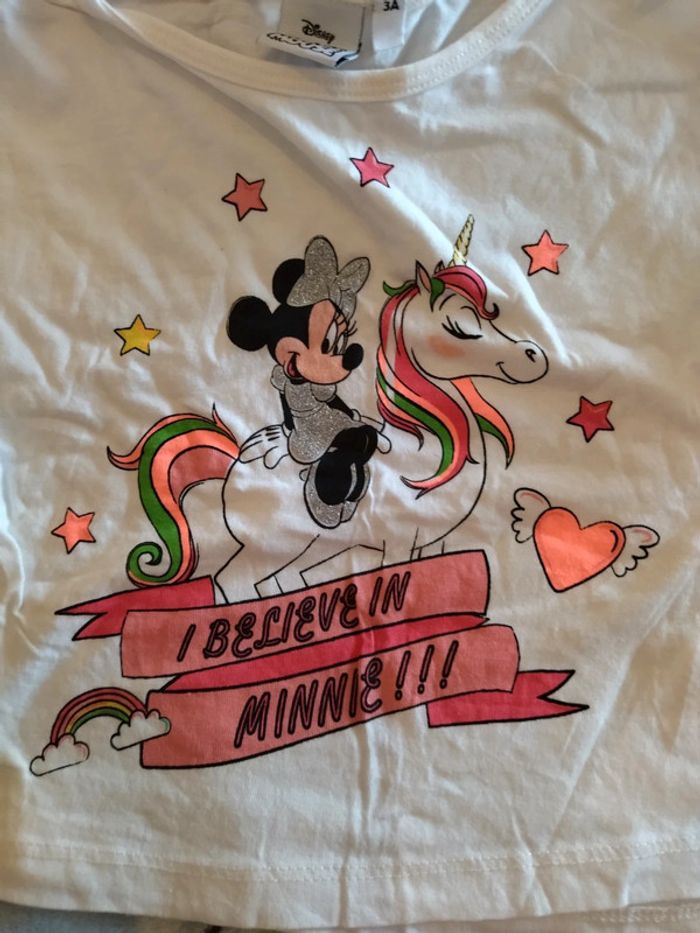 T-shirt disney Minnie 3 ans - photo numéro 2