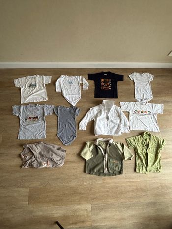 Lot vêtements garçon 2 ans – été, chemises, t-shirts, body