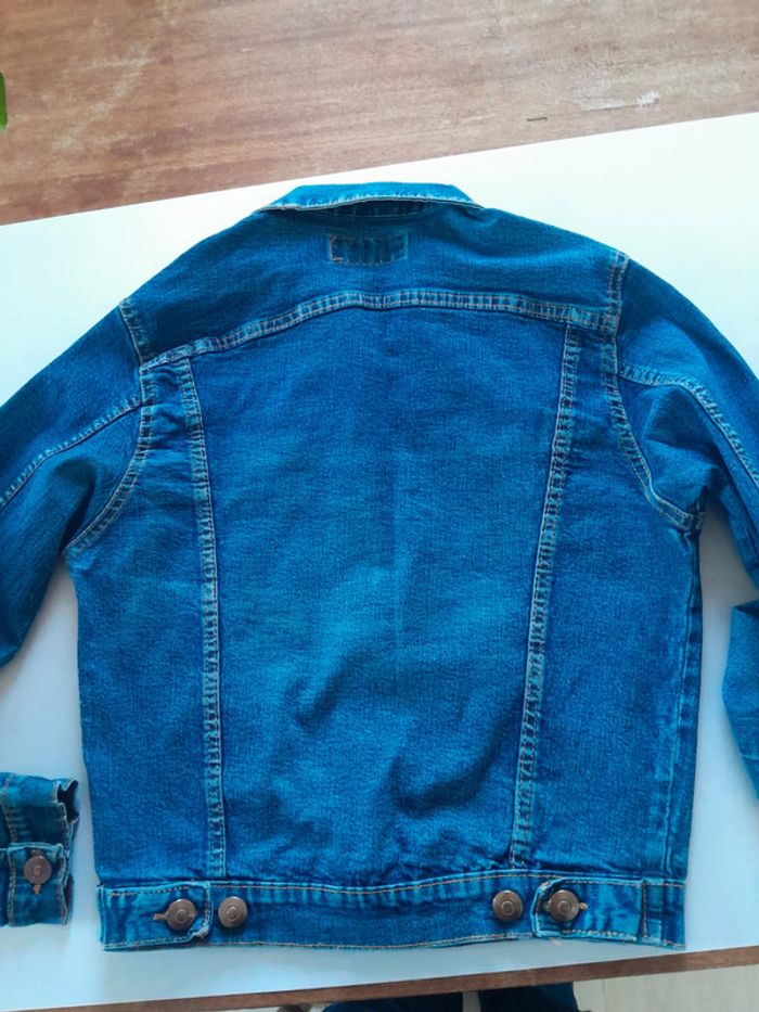 Petite veste en jean ptes bombes modèle ranger  jeans couture - photo numéro 10