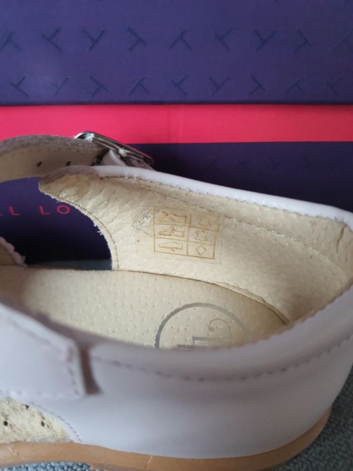 Sandales nu-pieds en cuir rose gliter Lola Palacios pointure 24 neuf avec étiquettes - photo numéro 7