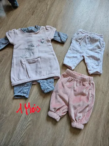 Lot vêtement bébé fille bambi