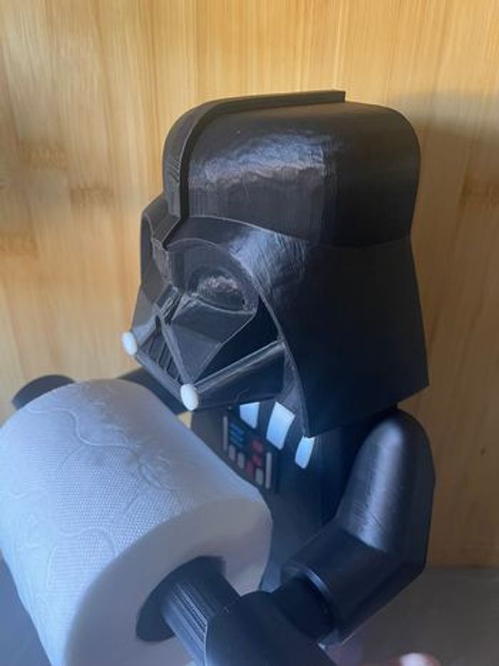 Porte-Papier Toilette Style Lego Dark Vador– Déco Fun & Originale Salle de Bain - photo numéro 5