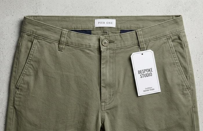 Men's Green Army Style Cargo Pants with 5 Pockets, Size 36, - photo numéro 2