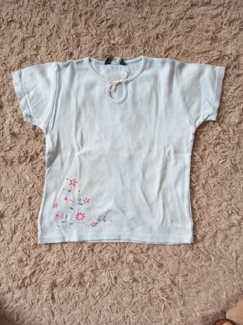 Tee-shirt coton T36 bleu ciel