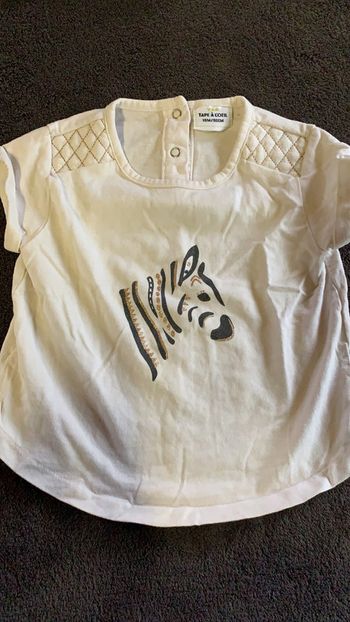 Tee shirt avec zebre