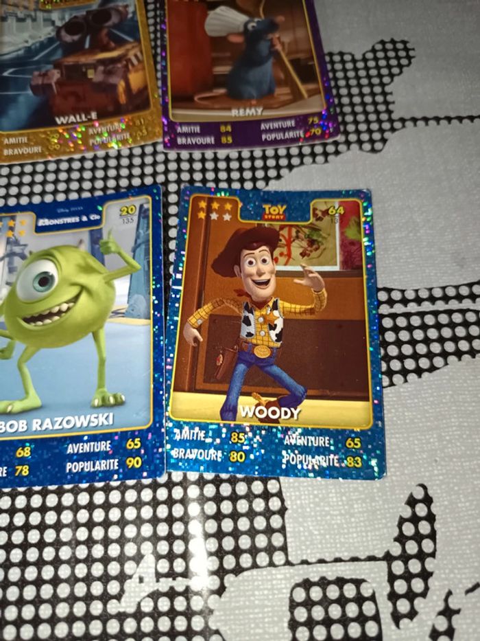 Lot de 9 Cartes brillantes à collectionner Auchan - Héros Disney Pixar - photo numéro 7
