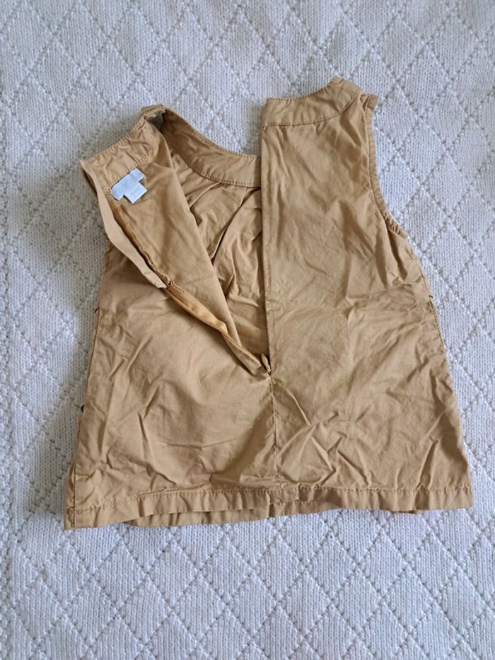 Robe grosses bretelles kaki Obaïbi fille 6 mois - photo numéro 5