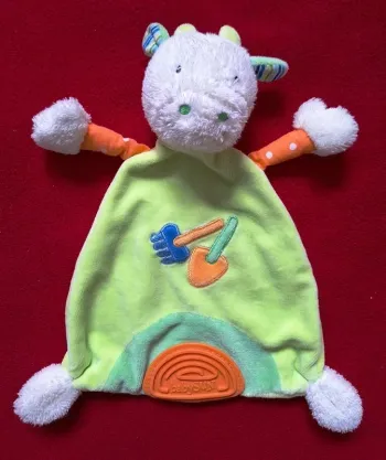 Doudou plat Vache - Rateau / pelle - Babysun