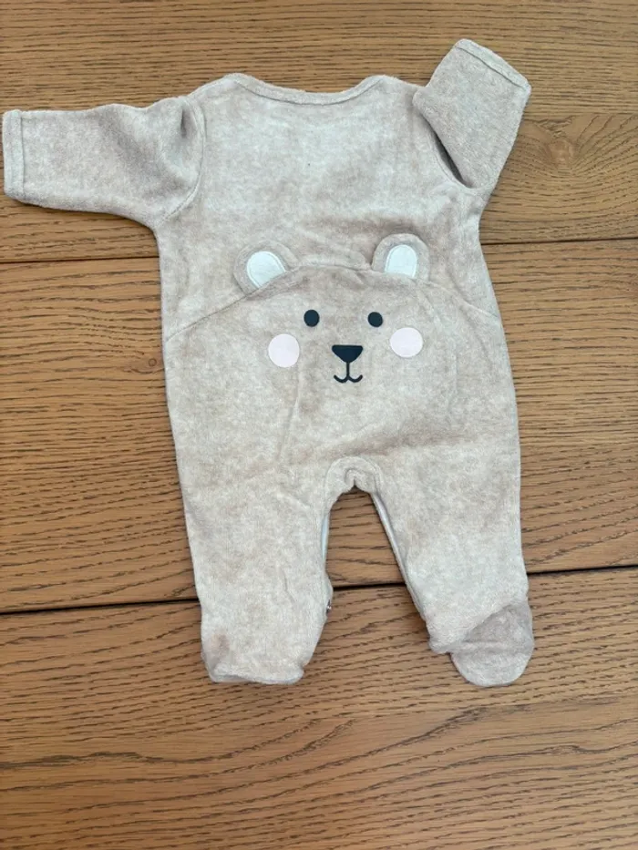 Pyjama velours ourson - photo numéro 2