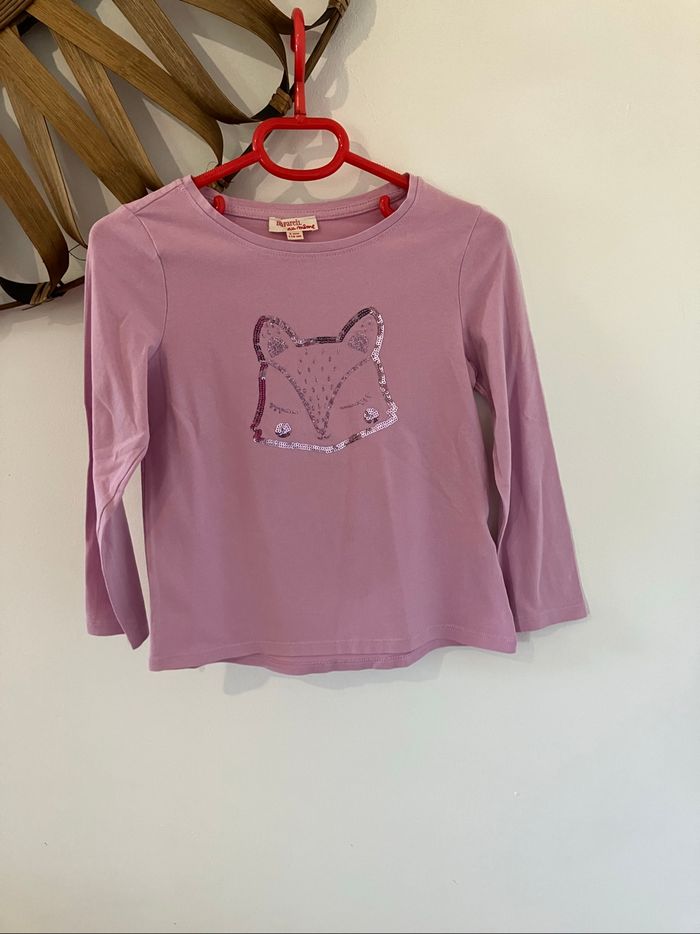 T-shirt manches longues Lilas 6 ans DPAM