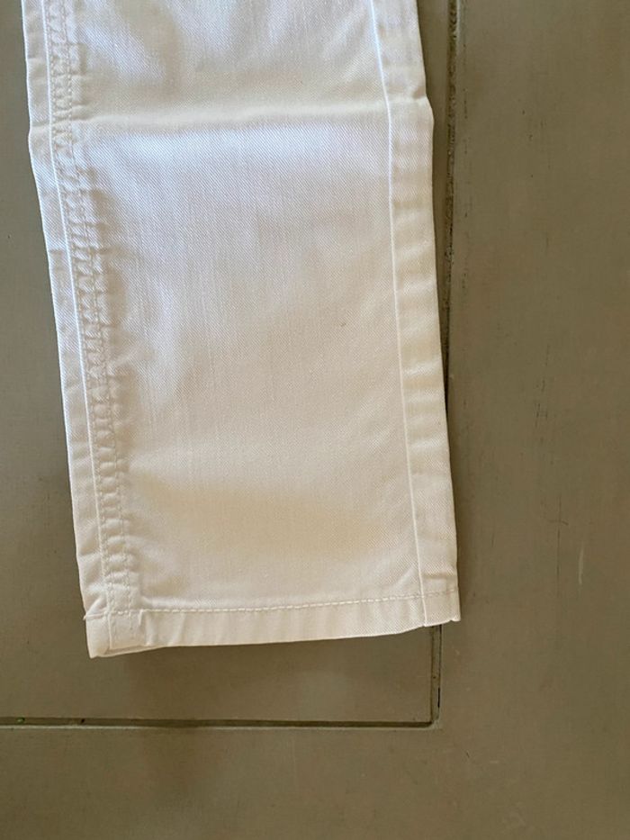 Pantalon Tape à l'Oeil jeans fille blanc coupe droite 14 ans - photo numéro 3