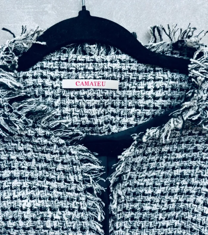 Magnifique veste blazer en tweed Camaïeu neuve - photo numéro 3