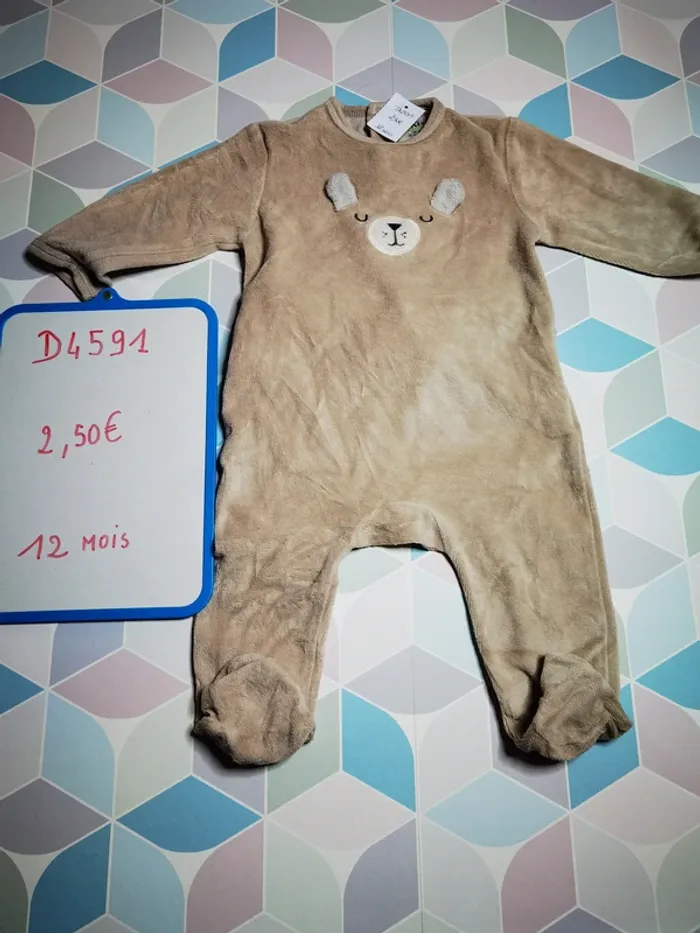 D4591 - pyjama garçon 12 mois