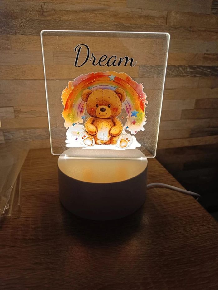 Veilleuse enfant thème nounours "dream" - photo numéro 3