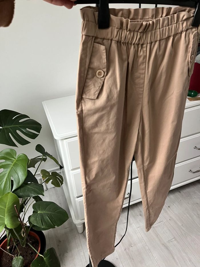 Pantalon fluide marron clair - photo numéro 2