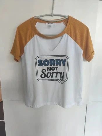 Jennyfer Tee shirt imprimé sorry XS