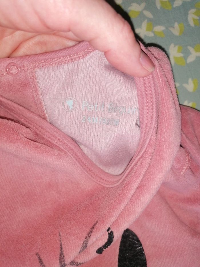 Pyjama velours Petit Béguin 24mois - photo numéro 3