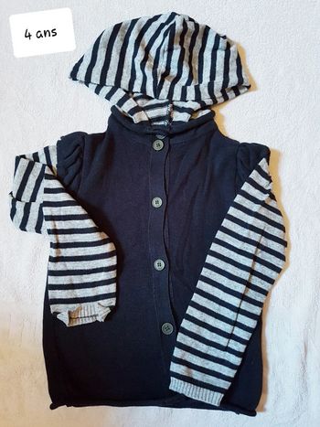 Gilet lisa rose 4 ans