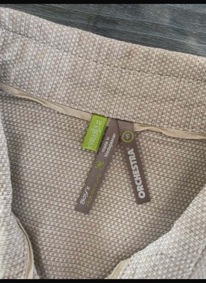 Chemise beige 10 ans orchestra - photo numéro 3