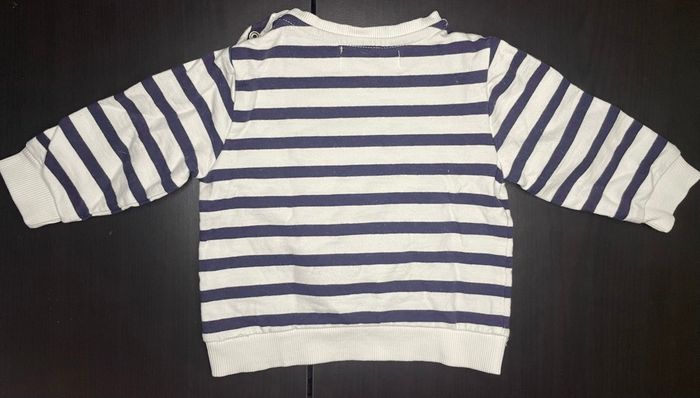 Pull bébé 6 mois rayé “Happiness” – Mes Petits Cailloux - photo numéro 7