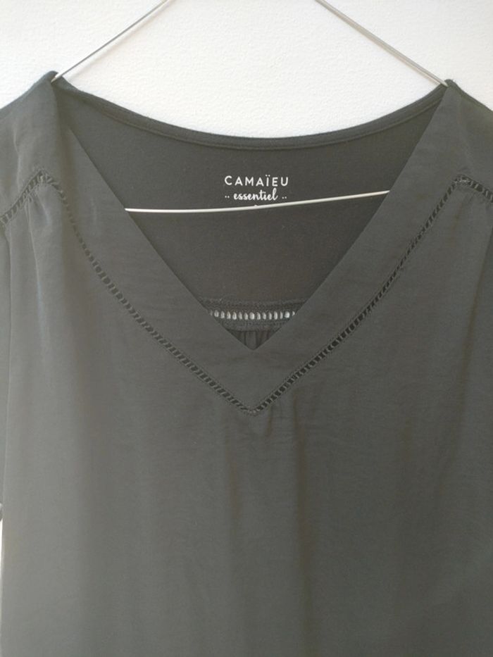 blouse tee shirt noir S manche courte - photo numéro 3
