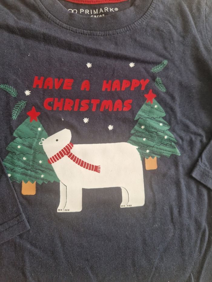 T-shirt manches longues garçon 12/18 mois Noël Primark - photo numéro 2
