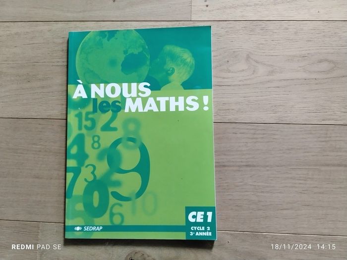Cahier d'exercices à nous les maths ce1