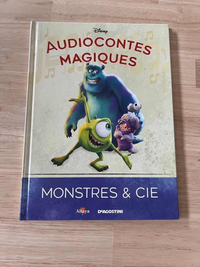 Livre Disney Audiocontes Magiques n°22 – Monstres & Cie – Bon État (Sans Figurines)