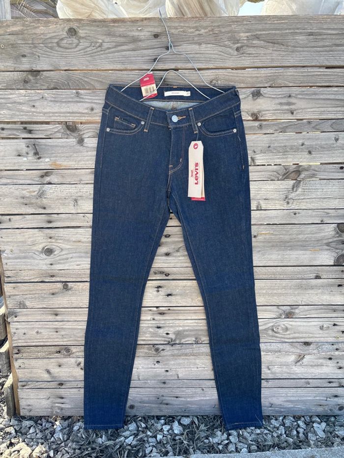Jean skinny levis taille 23 bleu brut - photo numéro 2