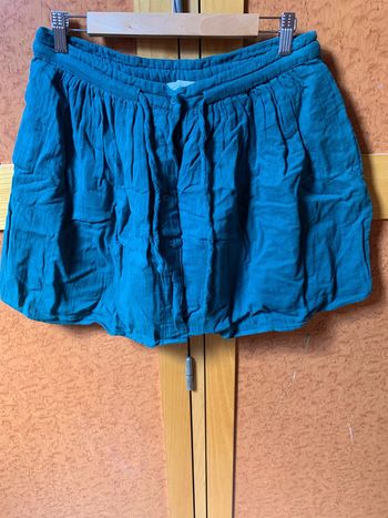 Jupe vert d'eau taille 42 Camaieu