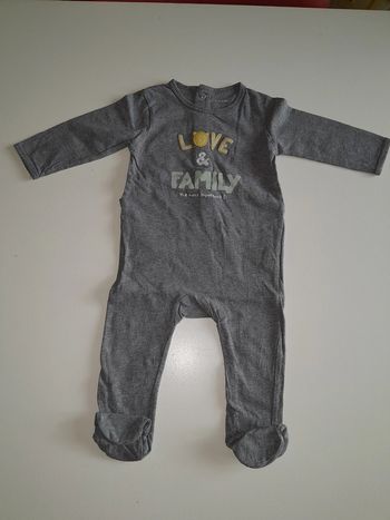 Pyjama dors bien gris 12 mois