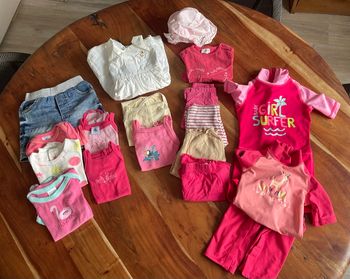 Lot de vêtements été fille 9 mois Sergent Major, Orchestra, Petit Bateau