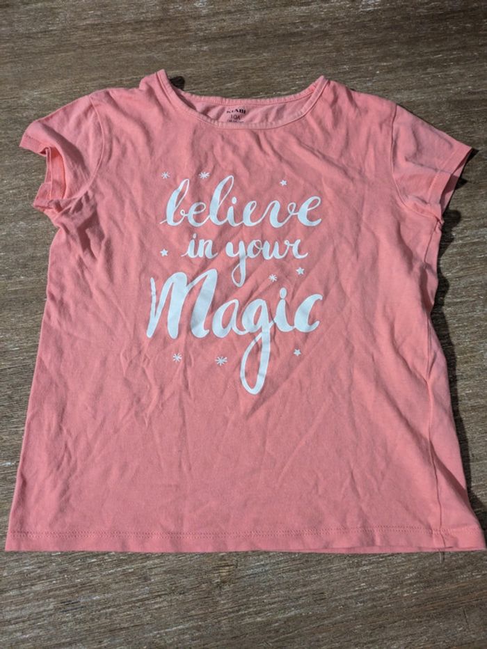 T-shirt rose 10 ans magic