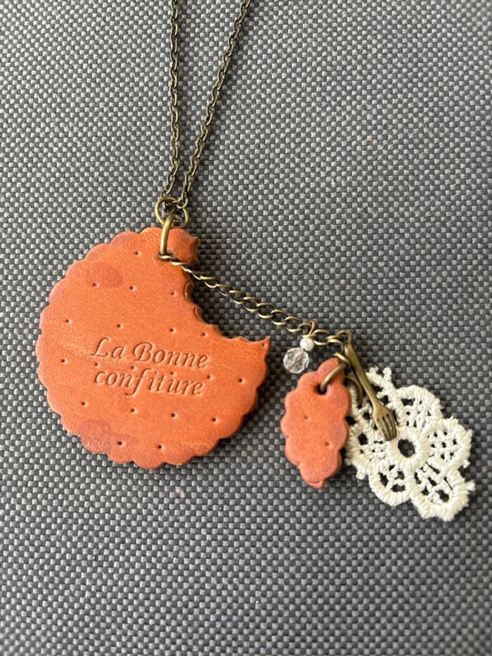 Collier sautoir Misako biscuit - photo numéro 2