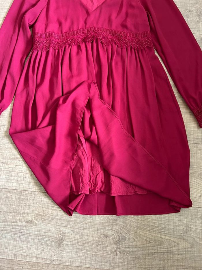 Robe bordeaux à manches longues Naf Naf taille 36 jamais portée - photo numéro 14