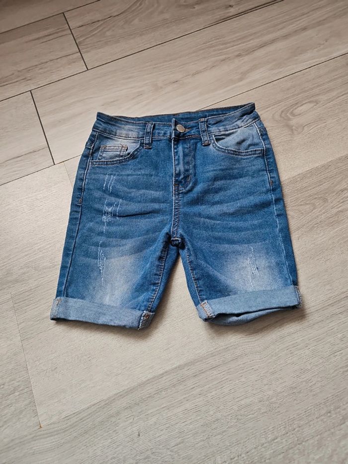 Short long en jeans 8 ans fille shein