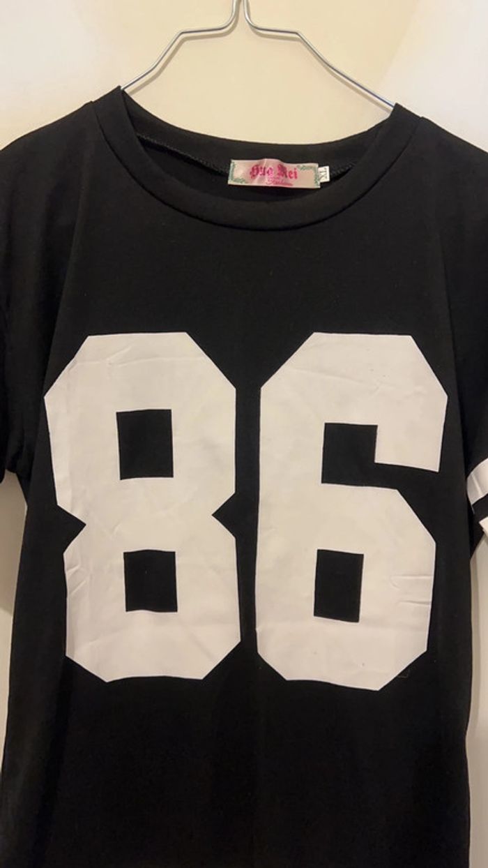T-shirt noir 86 medusa  et blanc xl - photo numéro 5