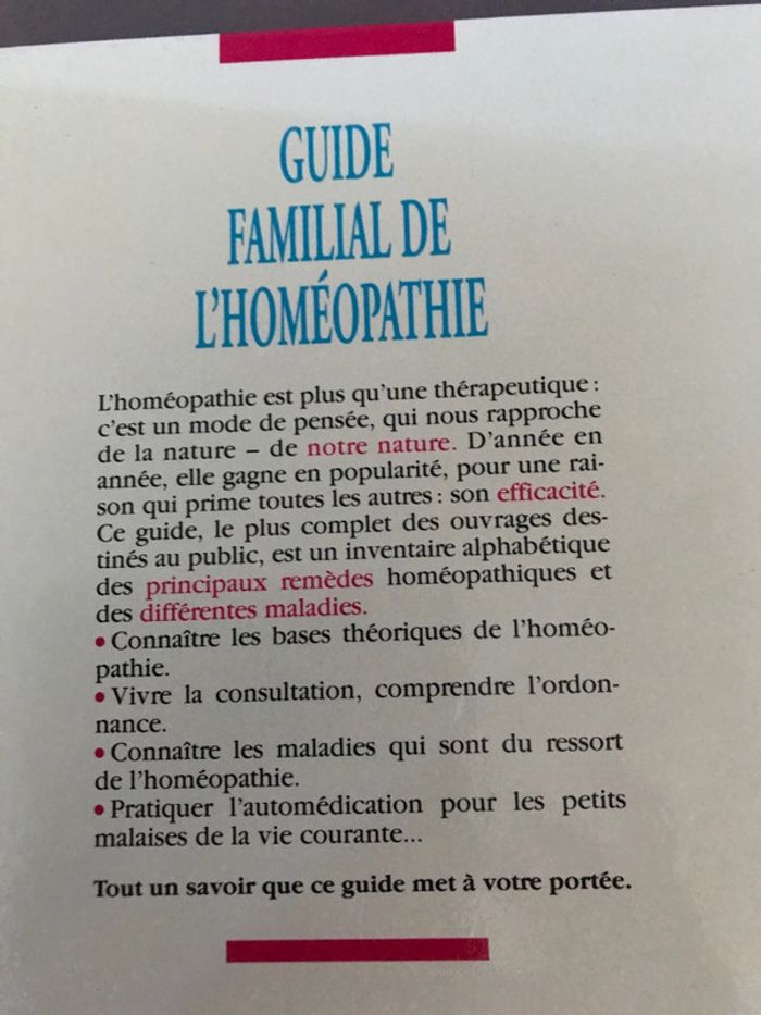 Livre Guide familial de l’homéopathie - photo numéro 3