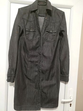 Robe en jean manches longues