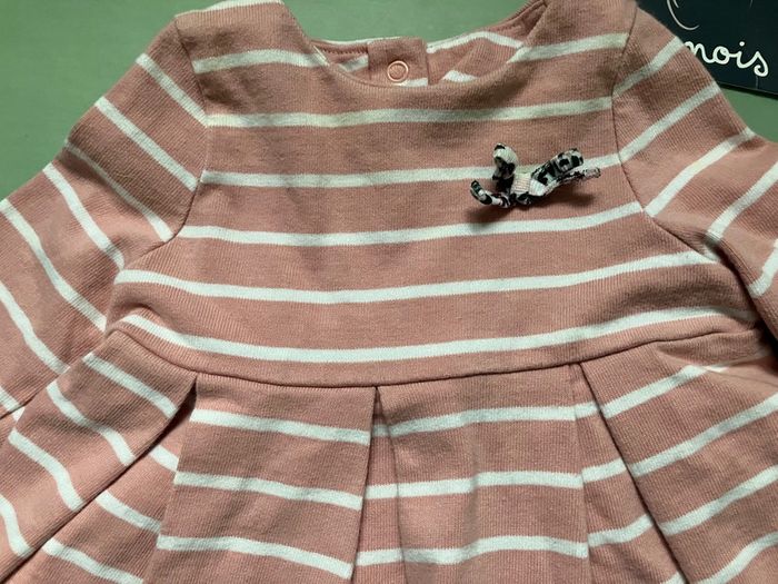 Robe rose rayé Sergent major 3 mois - photo numéro 2