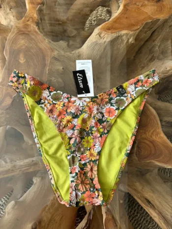 Bas de maillot de bain Etam fleurs high leg