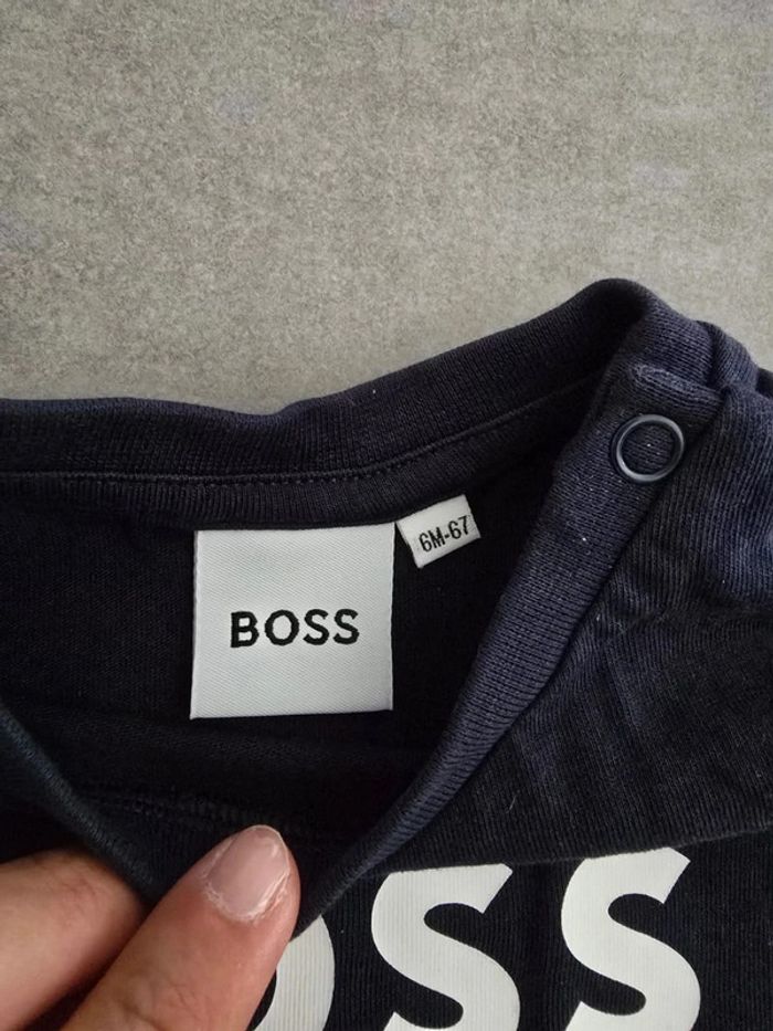 Tee shirt Hugo Boss bleu marine - photo numéro 3