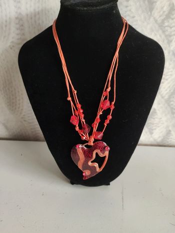 Collier coeur vintage