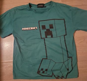 T-shirt Mine Craft vert