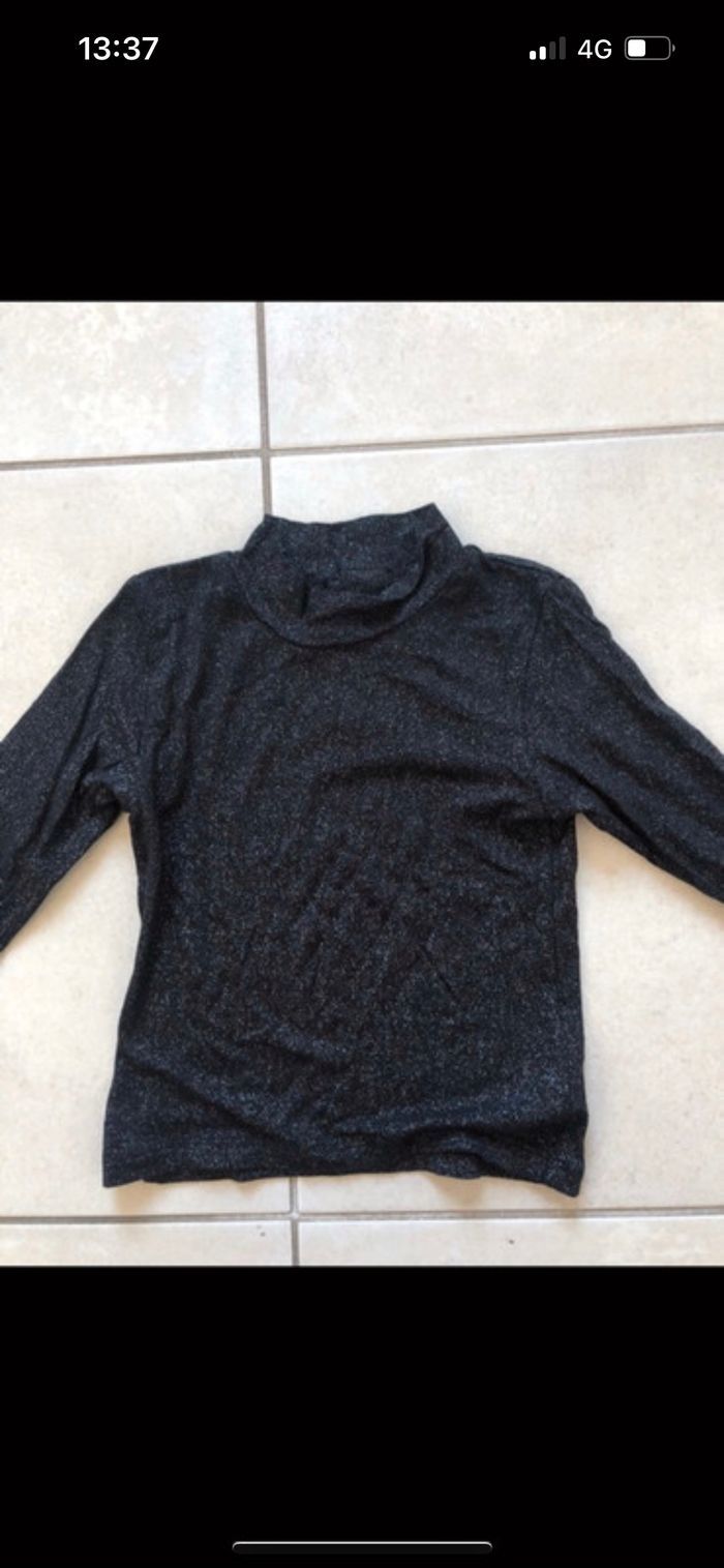 Tee shirt dkny noir paillette - photo numéro 2