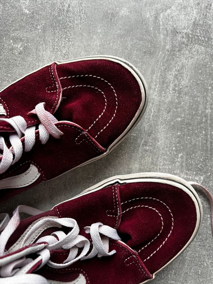Vans montante bordeaux 40 bon état - photo numéro 4