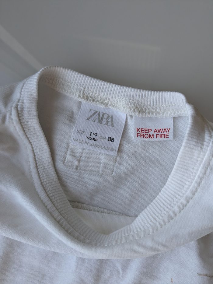 🤍 Haut bébé ZARA – Taille 18 mois – Coton bio - photo numéro 2